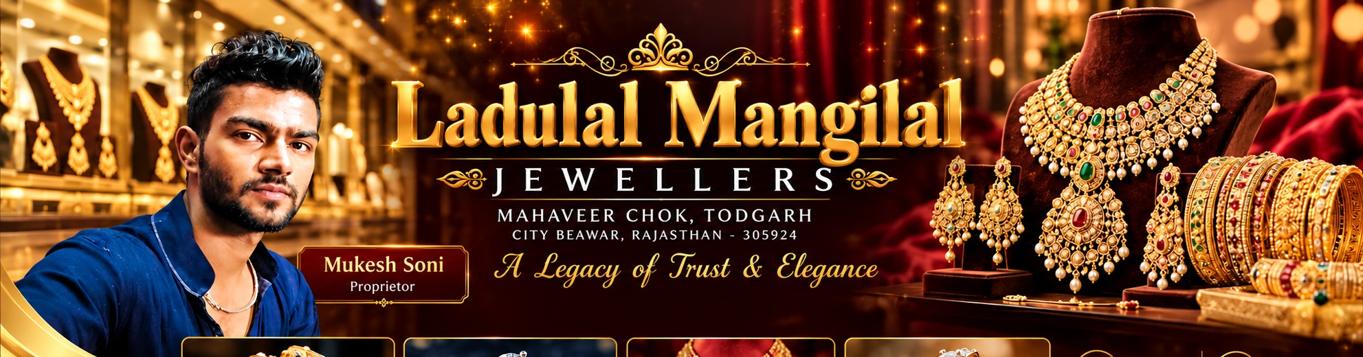 Ladulal Mangilal Jewellers showroom